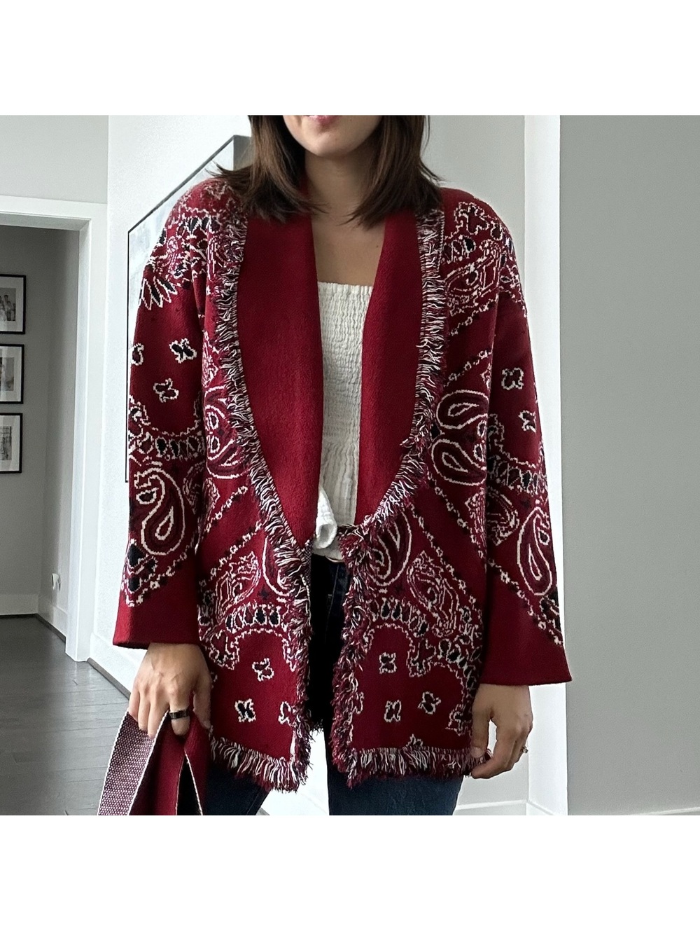 regino Annabel Wrap Sweater Cardigan NEW Size Small